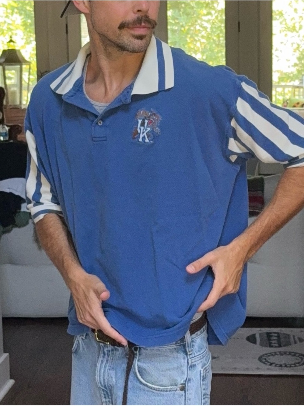 Vintage Kentucky Wildcats Zubaz Polo 🏀